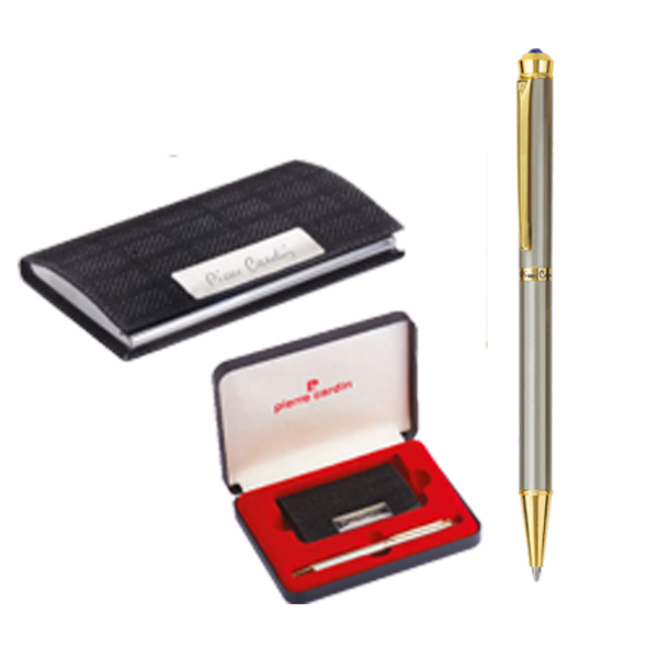Tycoon set cardholder with titanium ball pen