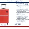 Tommy Hilfiger Marshall Unisex Polycarbonate Hard Luggage